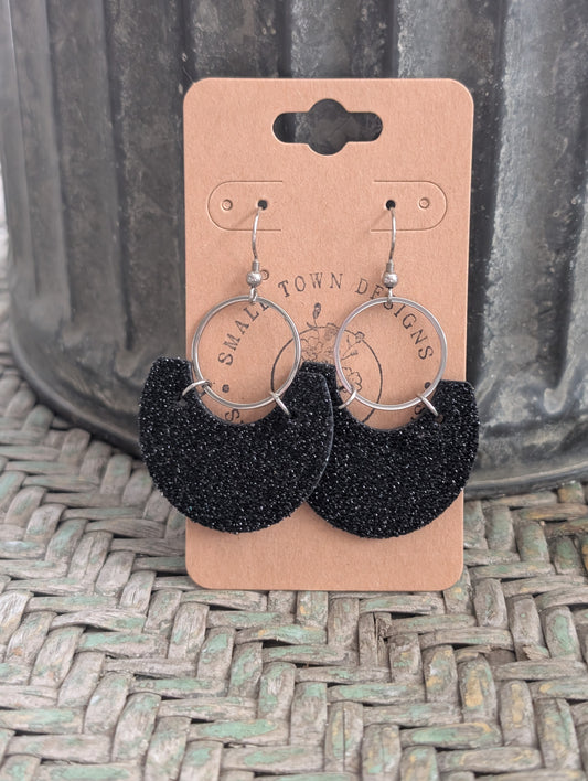 Soft Black Glitter Beauties