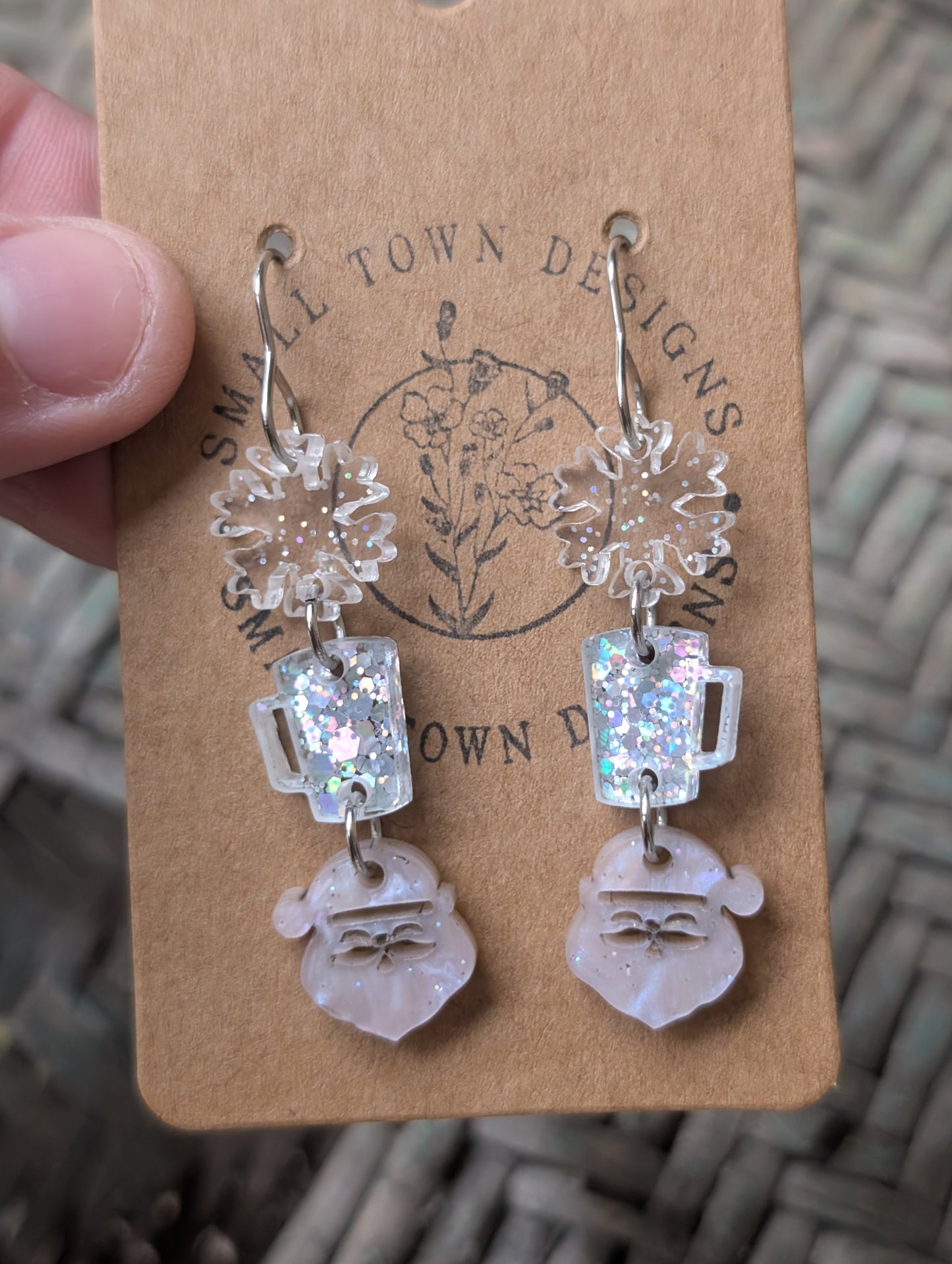 Snowflake, Mug, Pink Santa Trio