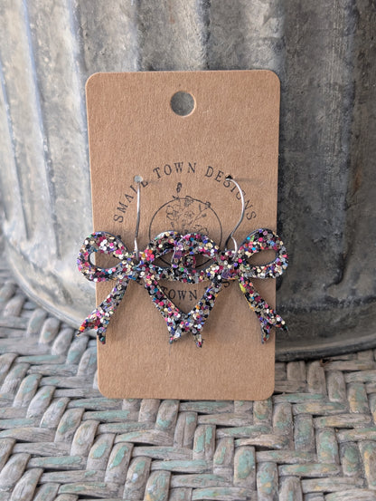Multip Pink Glitter Bows