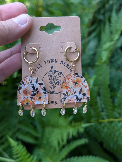 Fall Floral Elegant Dangles