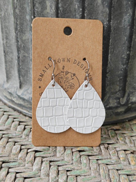 White Alligator Teardrops