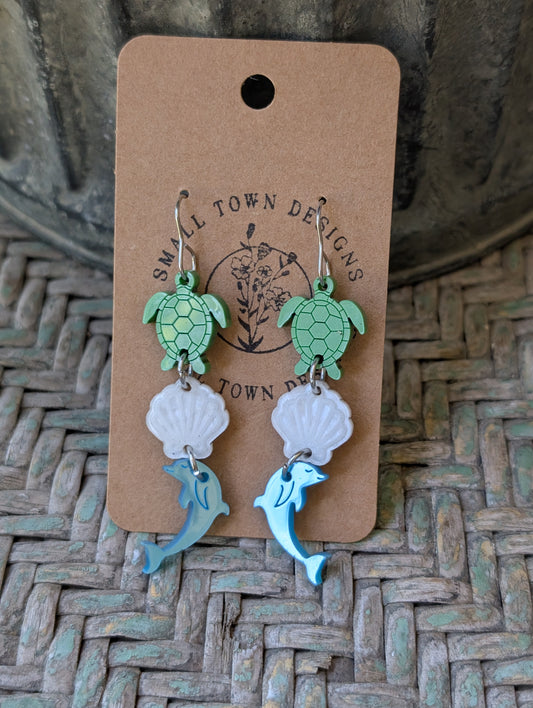 Turtle, Shell, Dolphin Trios