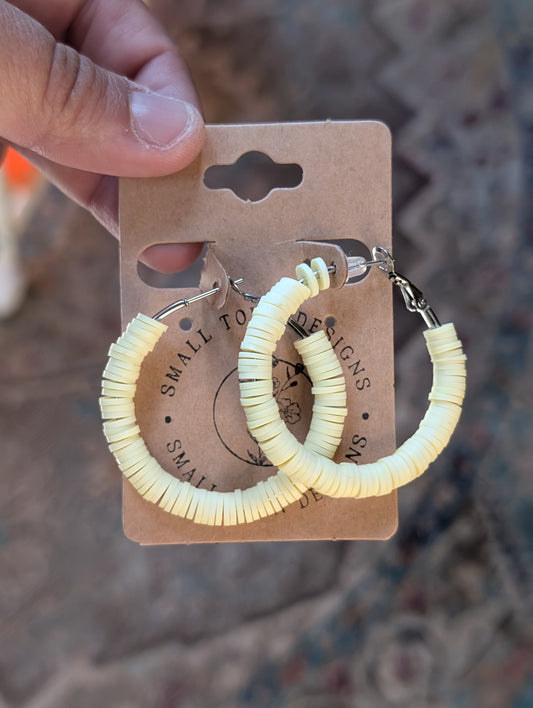1.5 inch yellow Hoops