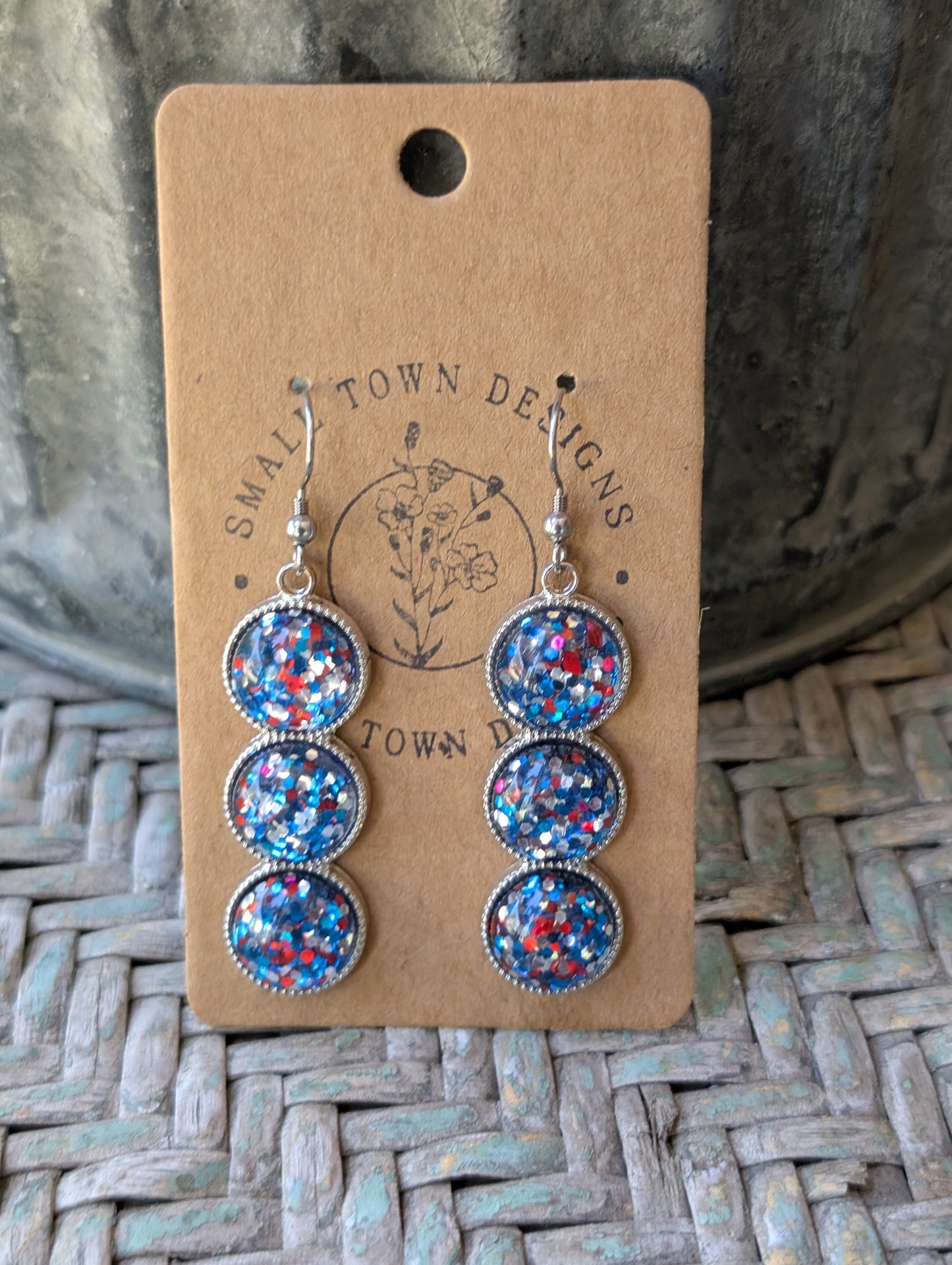 Patriotic Glitter Trios