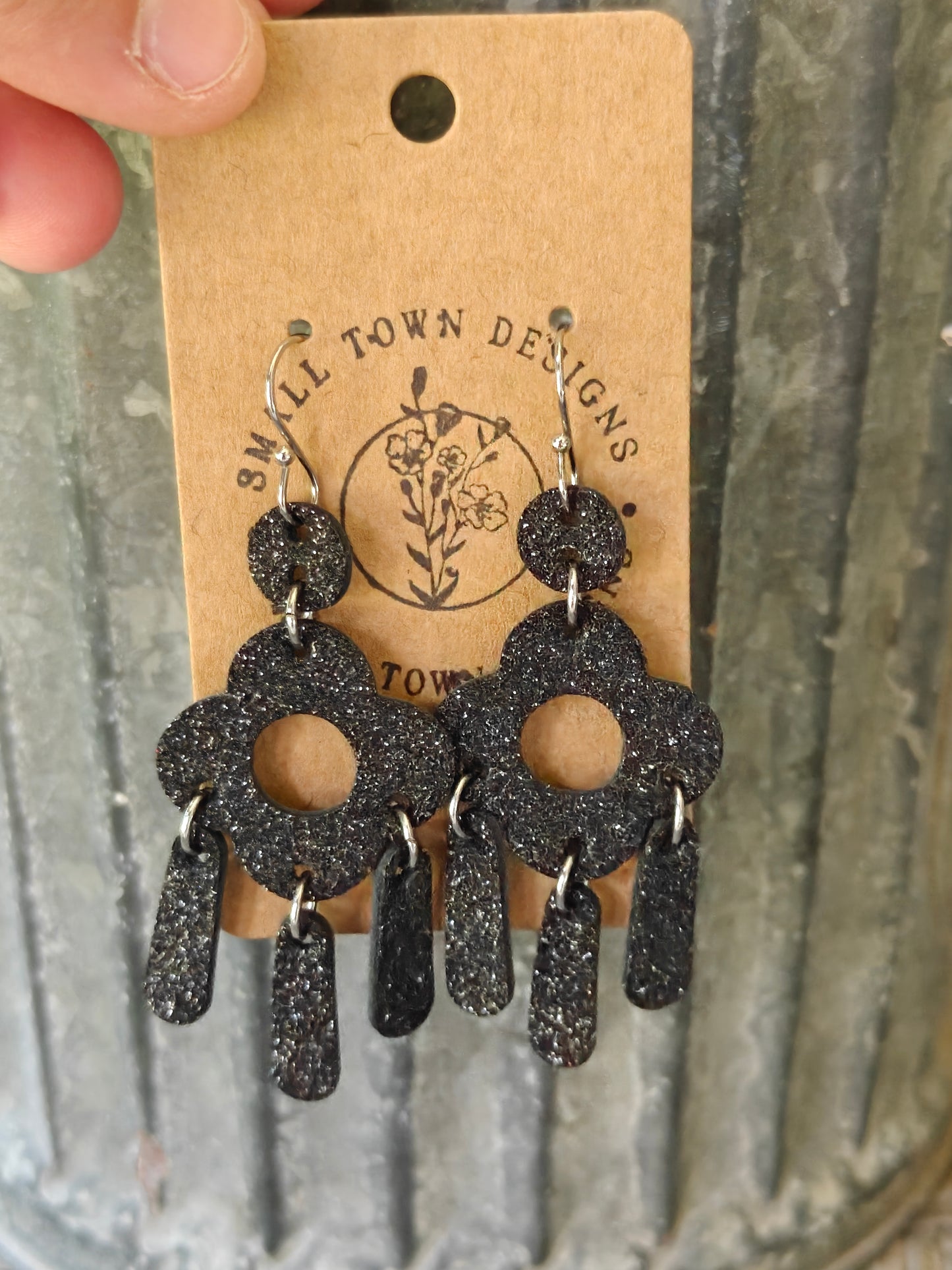 Black Chandelier Dangles