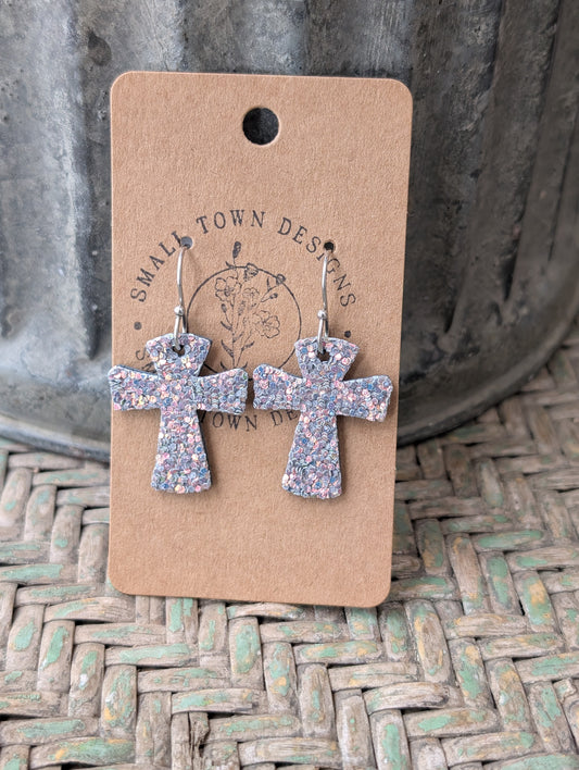 Spring Glitter Crosses