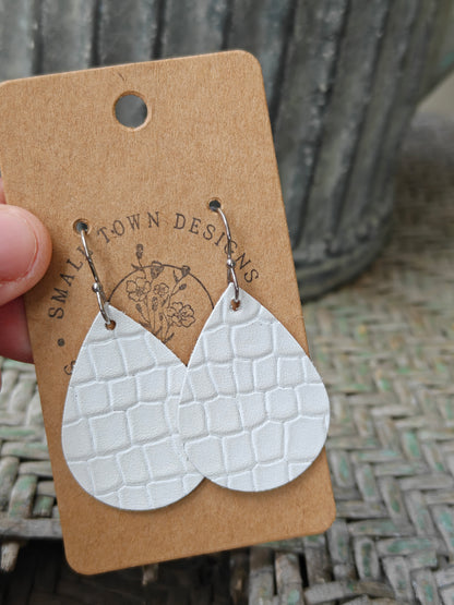 White Alligator Teardrops
