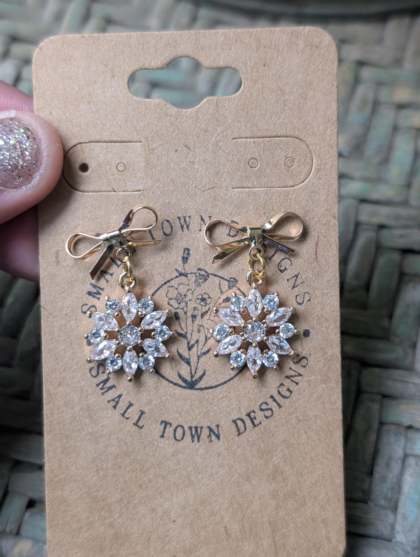 Gold Bow Flowers