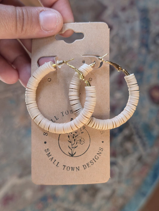 1.5 Inch Nude Hoops (Gold)
