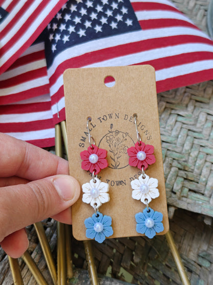 Patriotic Flower Trio