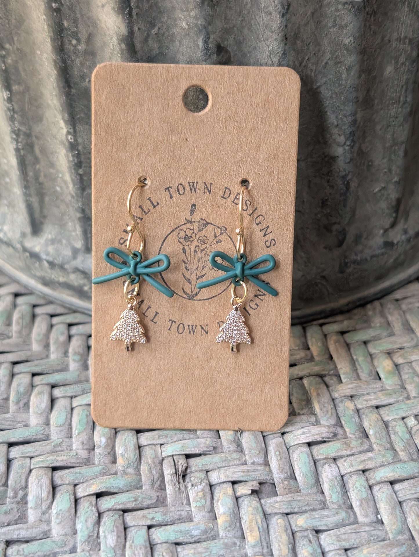 Green Bow Christmas Trees