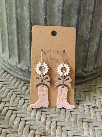 Sunflower Cowboy Boot Trios