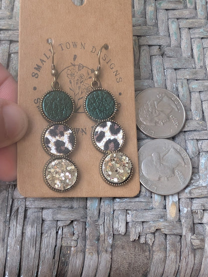 Emerald Green & Leopard Trios