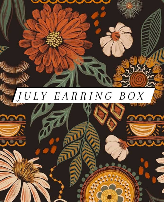July Earring Box