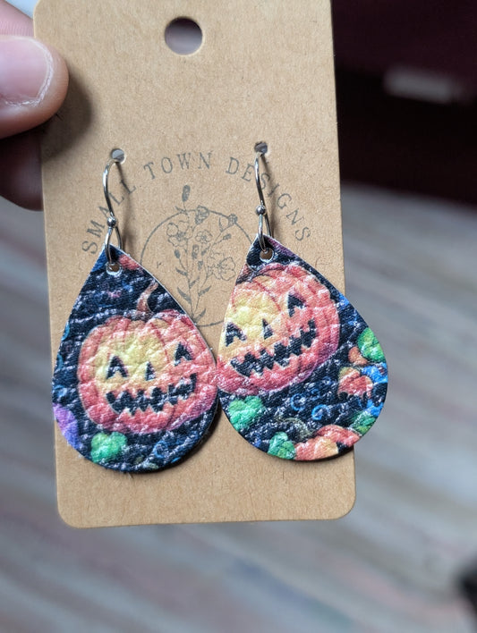 Jack-o'-lantern teardrops