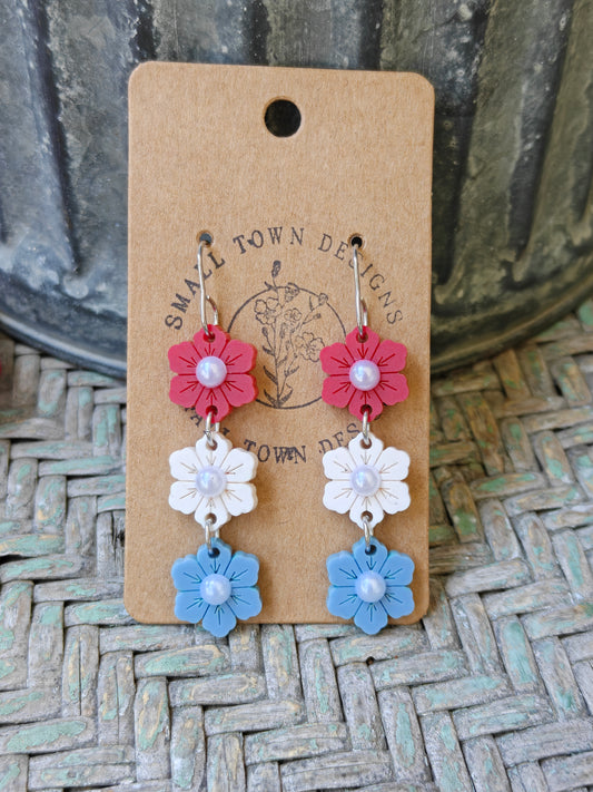 Patriotic Flower Trio