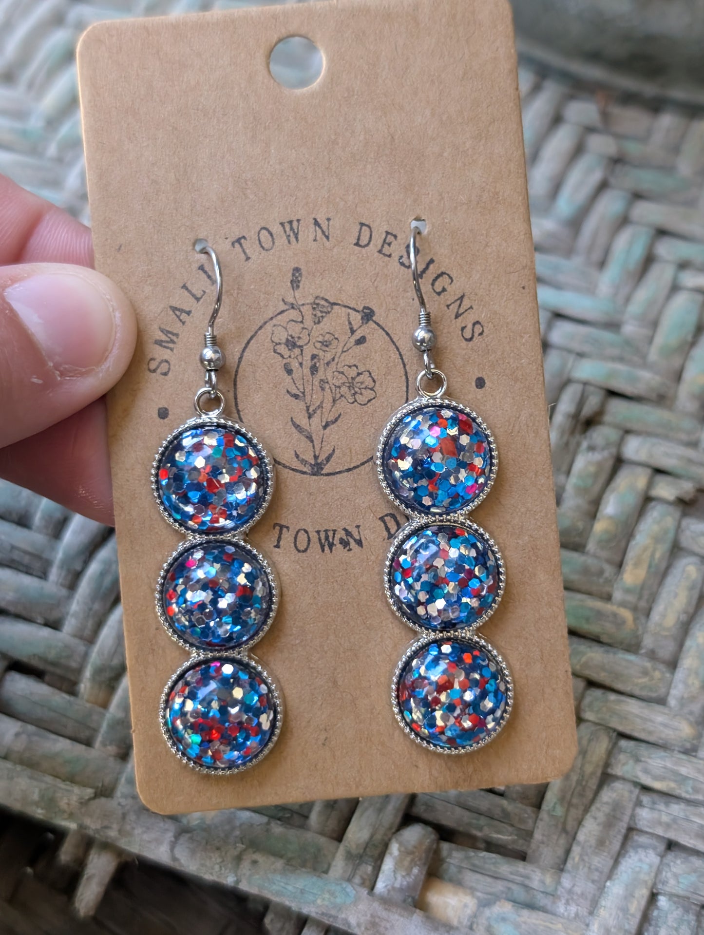 Patriotic Glitter Trios