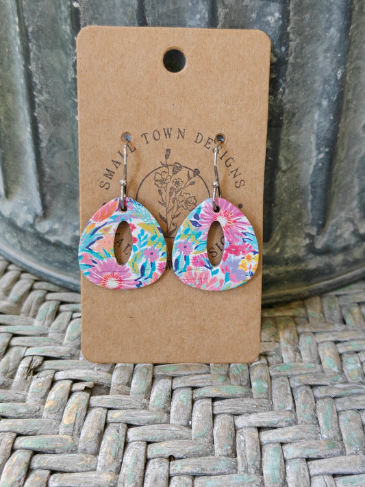 Summer Floral Cutout Drops