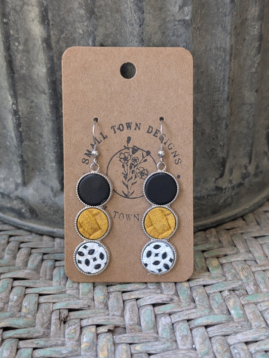 Black, Mustard, Boho Trio