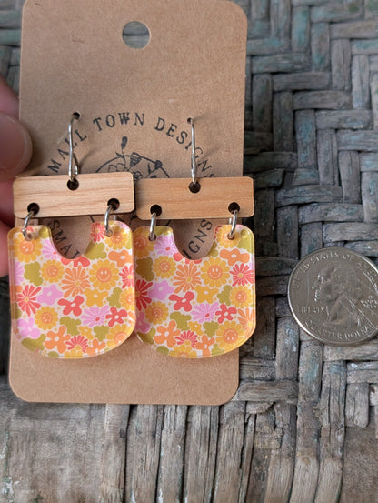 Groovy Floral Dangles