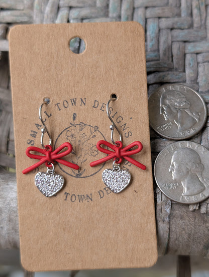 Red Bow Hearts