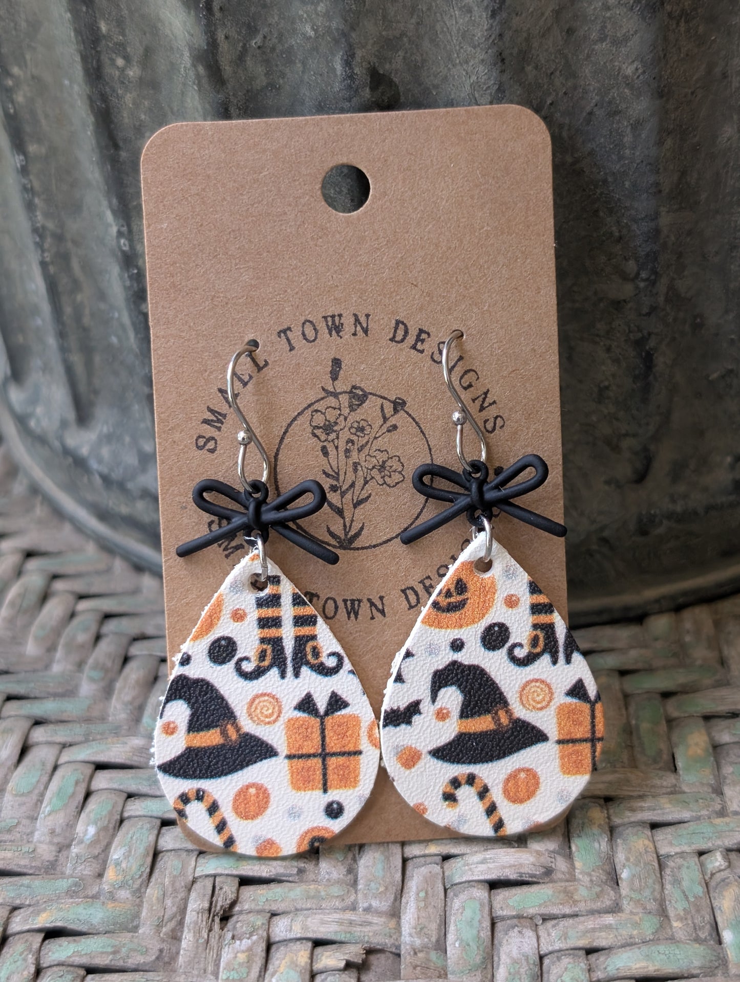 Halloween Bow Teardrops