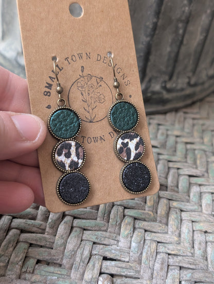Emerald Green & Leopard Trios