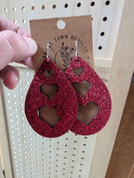 Large Heart Teardrops