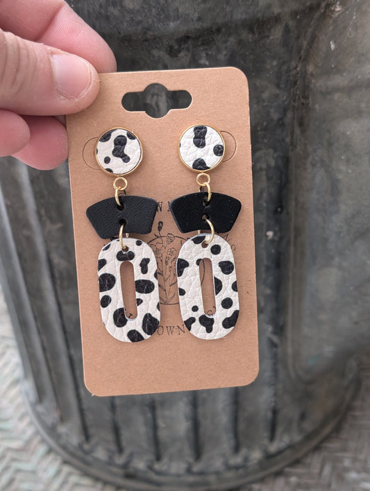 Vanilla Dalmatian Dangles