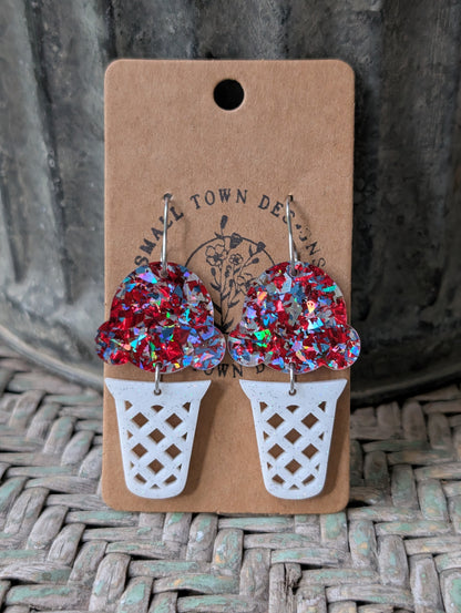Patriotic Ice Cream Dangles
