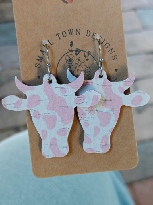 Pink cow head