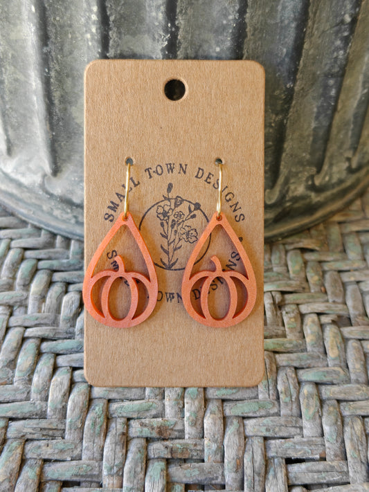 Pearl Pumpkin Dangles