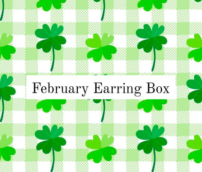 February Earring Box