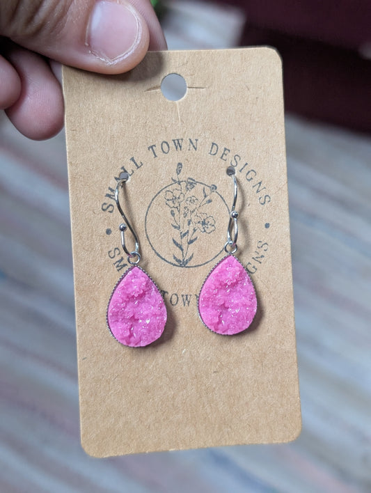 Pink teardrops