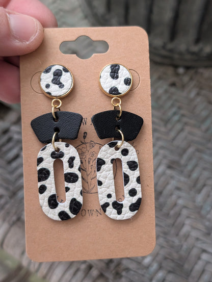 Vanilla Dalmatian Dangles