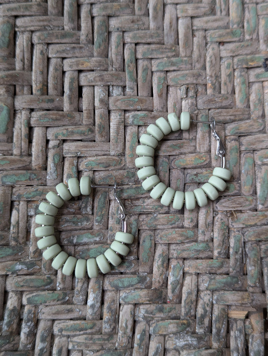 Sage Green Hoops