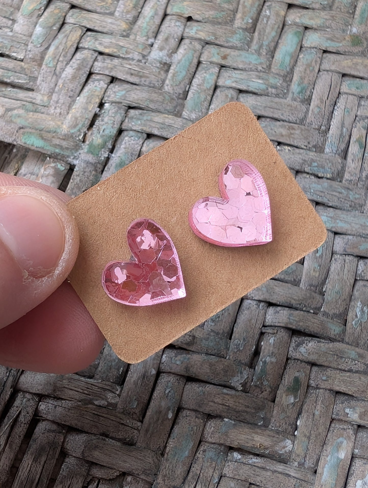 Pink Glitter Heart