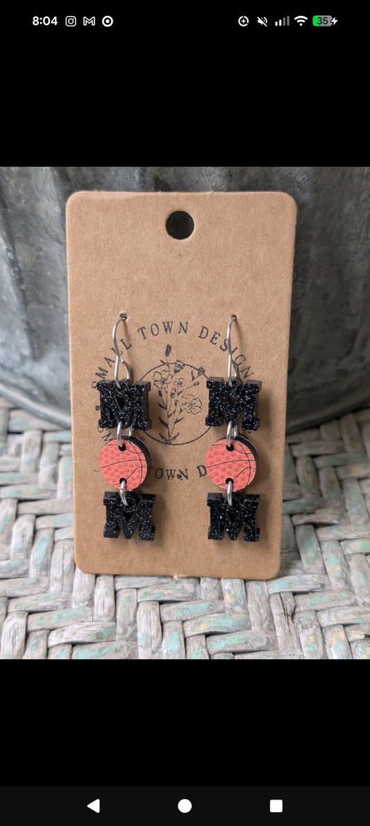 Basketball Mom Dangles