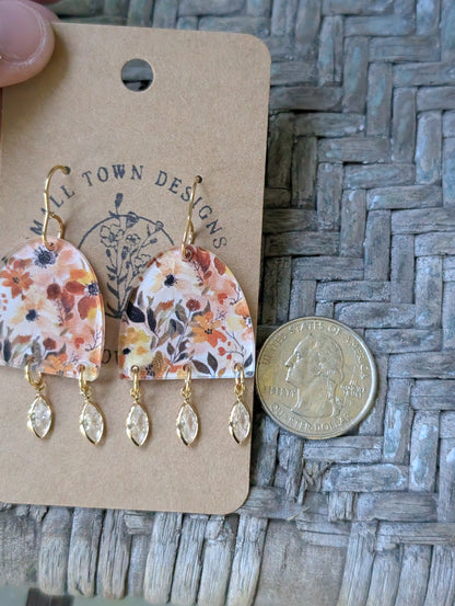 Fall Floral Elegant Dangles