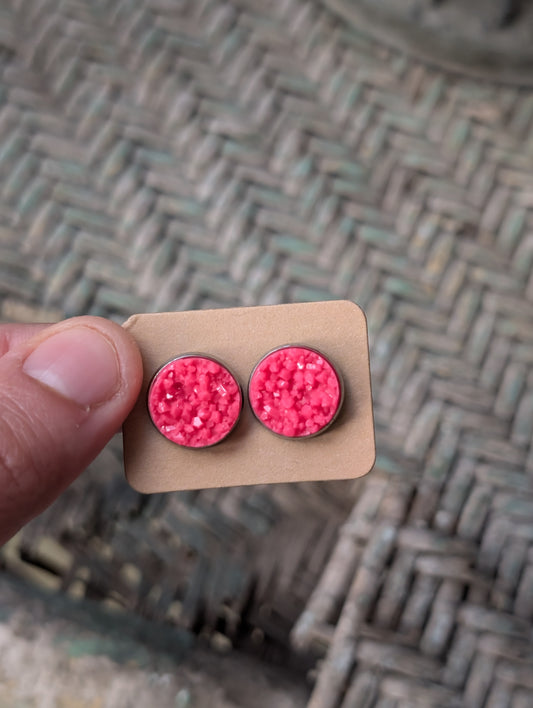 Hot Pink Studs
