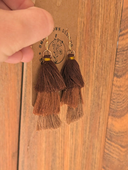 Brown tassels