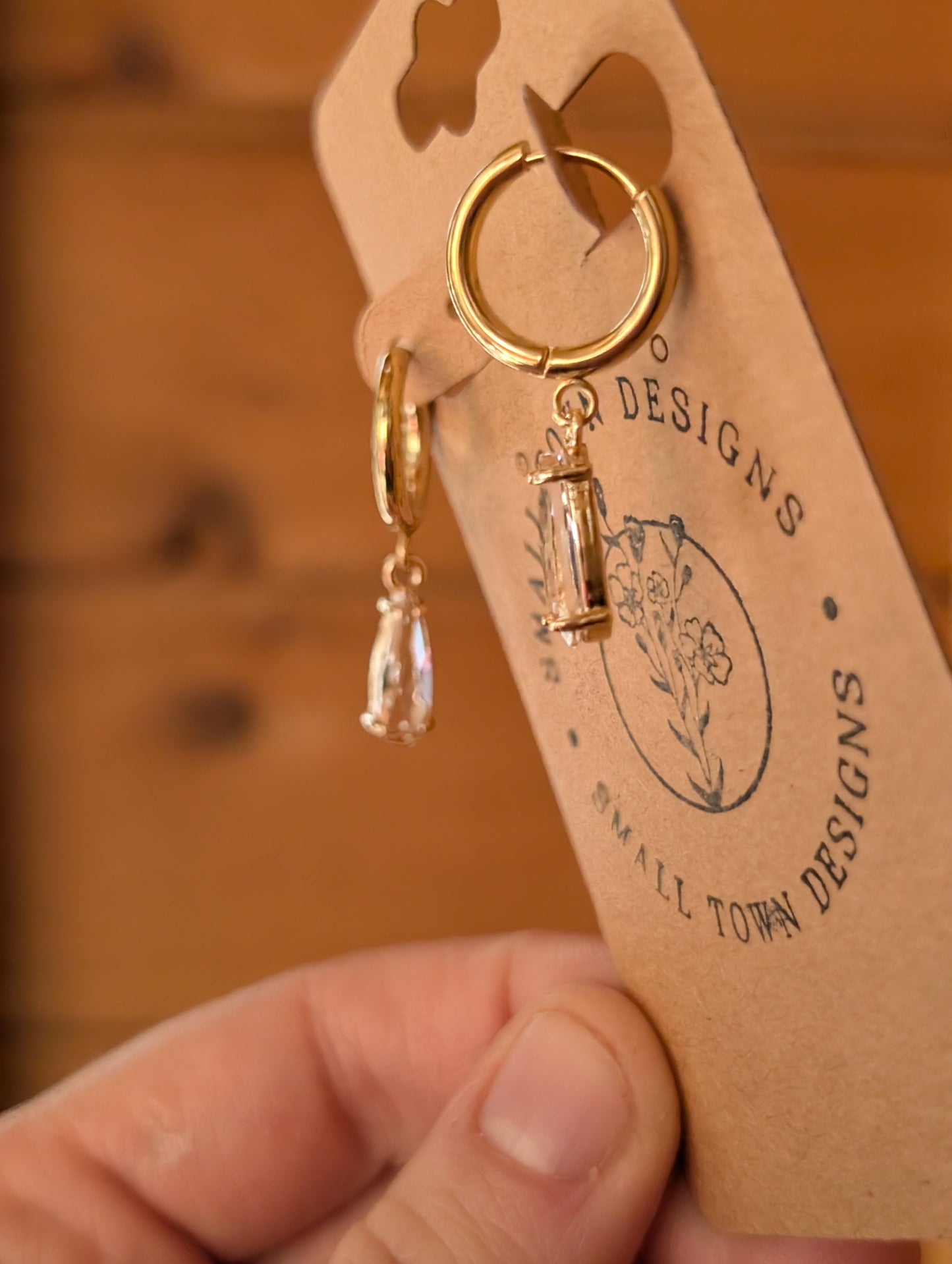 Clear Rhinestone Huggies