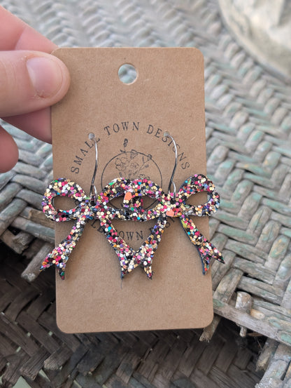 Multip Pink Glitter Bows
