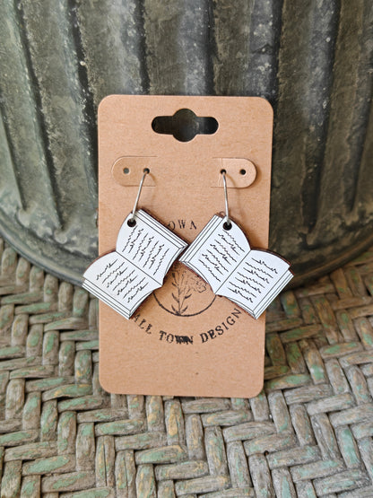 Vintage Leather Book Dangles