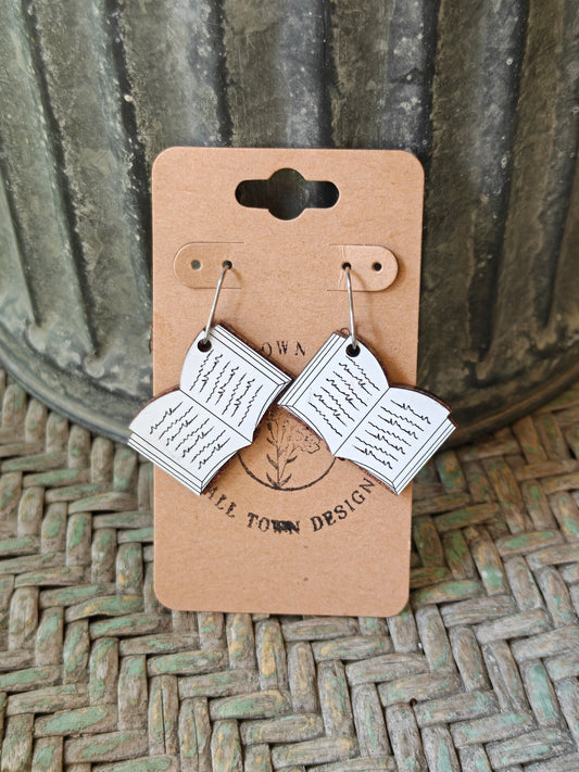 Vintage Leather Book Dangles