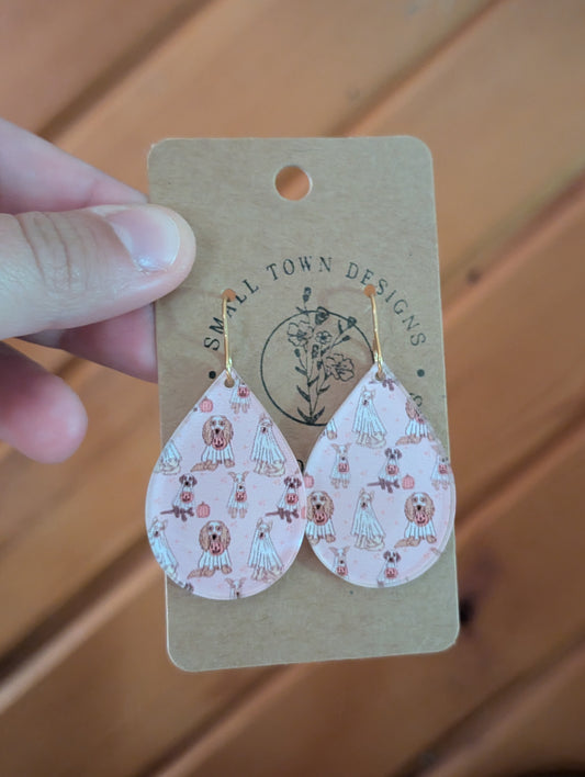 Ghost Pup Earrings