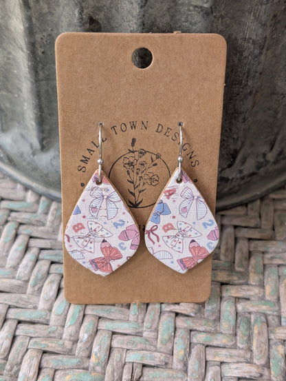 Bow School Pointed Dangles