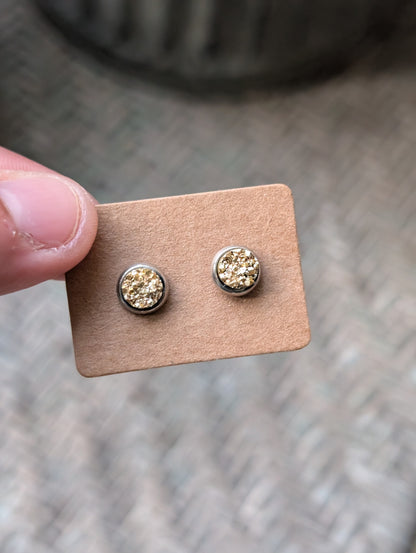6mm Gold Studs