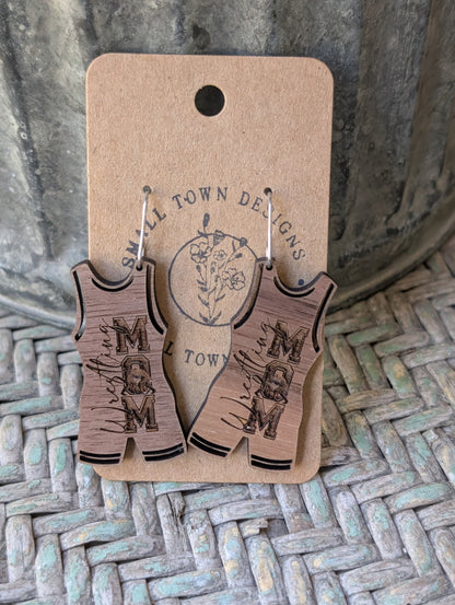 Wrestling Wooden Mom Dangles