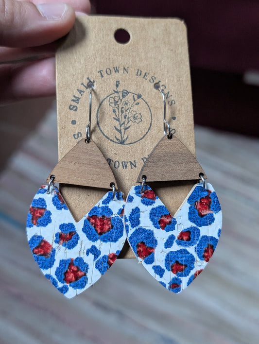 Patriotic leopard dangles